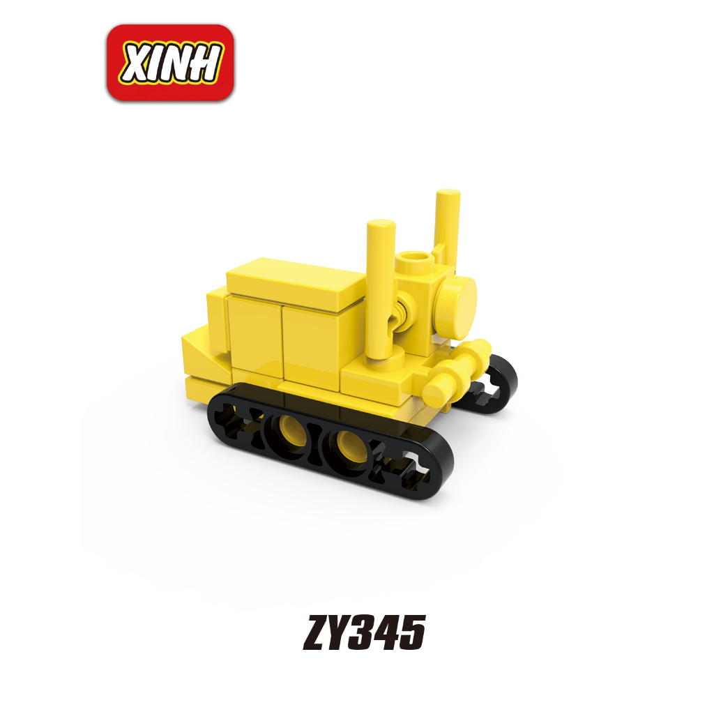 Bộ Đồ Chơi Lắp Ráp Xe Công Trường Cho Bé