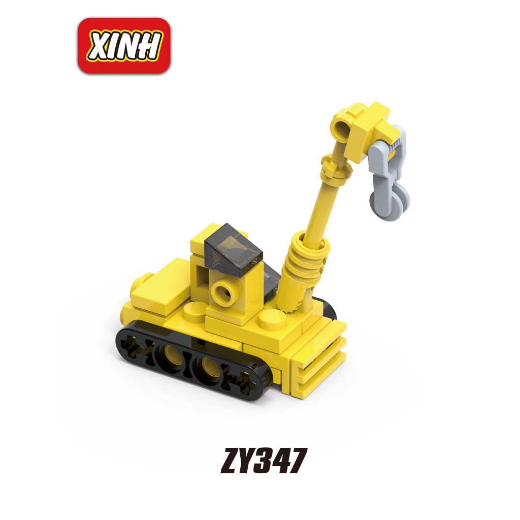 Bộ Đồ Chơi Lắp Ráp Xe Công Trường Cho Bé