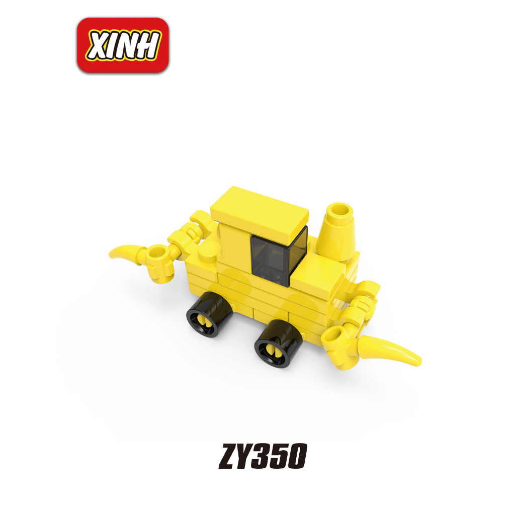 Bộ Đồ Chơi Lắp Ráp Xe Công Trường Cho Bé