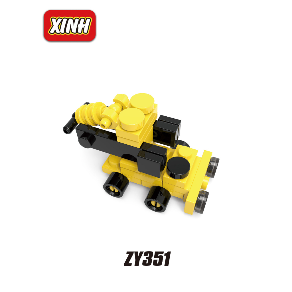 Bộ Đồ Chơi Lắp Ráp Xe Công Trường Cho Bé