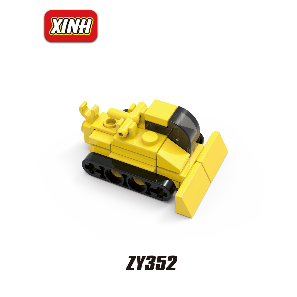 Bộ Đồ Chơi Lắp Ráp Xe Công Trường Cho Bé