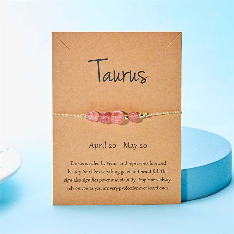 Vòng Tay Đá Tự Nhiên Hình 12 Cung Hoàng Đạo Thời Trang Cho Nam Và Nữ