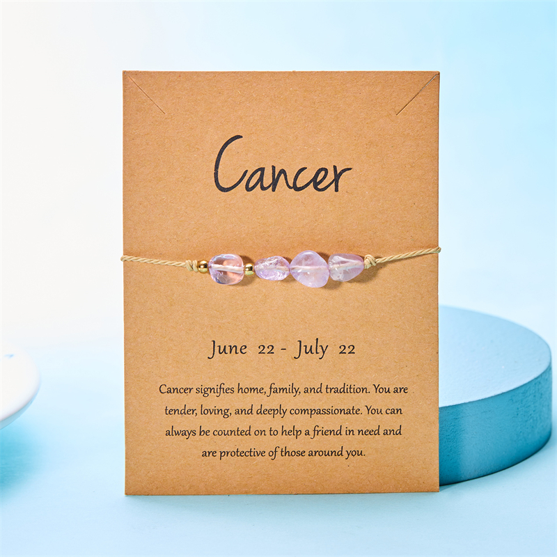 Vòng Tay Đá Tự Nhiên Hình 12 Cung Hoàng Đạo Thời Trang Cho Nam Và Nữ