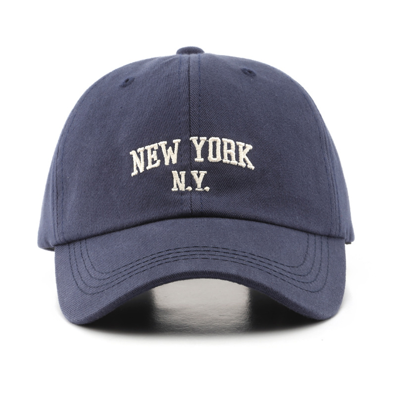 Mới Mũ Lưỡi Trai cotton Thêu Chữ ny Thời Trang Cho Nam Nữ