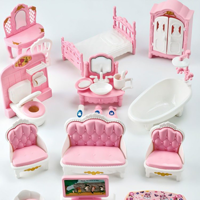 Play house Bộ Đồ Chơi Nhà Bếp / Phòng Tắm mini Dễ Thương Cho Bé