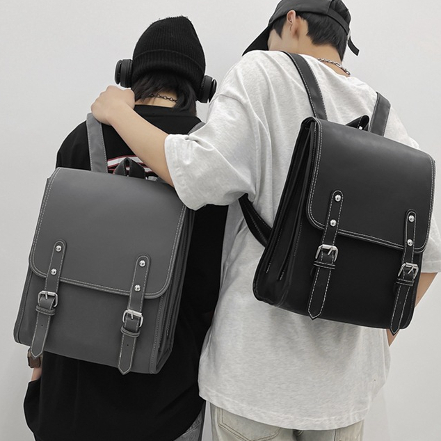 Ba lô GUANGLUO da mềm thiết kế đơn giản phong cách retro cho học sinh