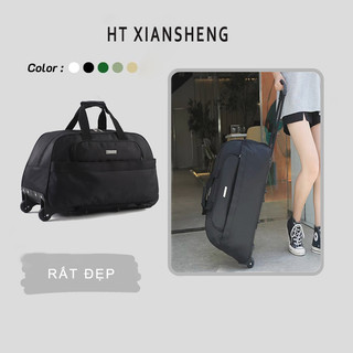 Vali du lịch HTXIANSHENG cỡ lớn siêu nhẹ phong cách Hàn Quốc cho nam và nữ