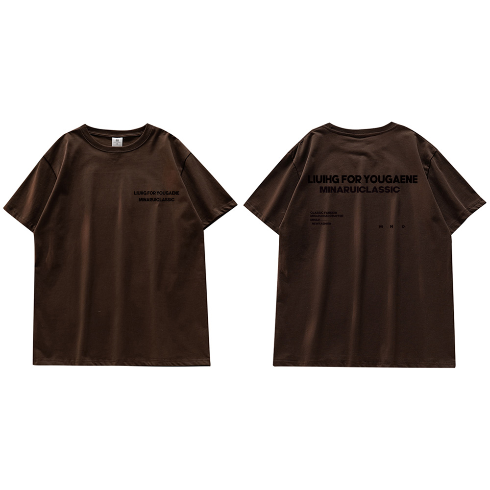 Áo Thun cotton Ngắn Tay Dáng Rộng In Hình Quả Lê Thời Trang