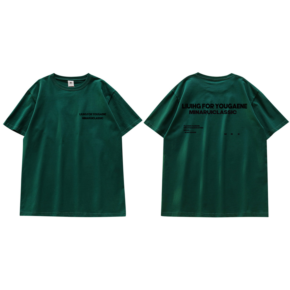 Áo Thun cotton Ngắn Tay Dáng Rộng In Hình Quả Lê Thời Trang