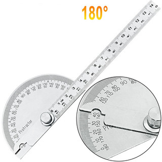 Thước đo góc 180 độ bằng thép không gỉ 145mm