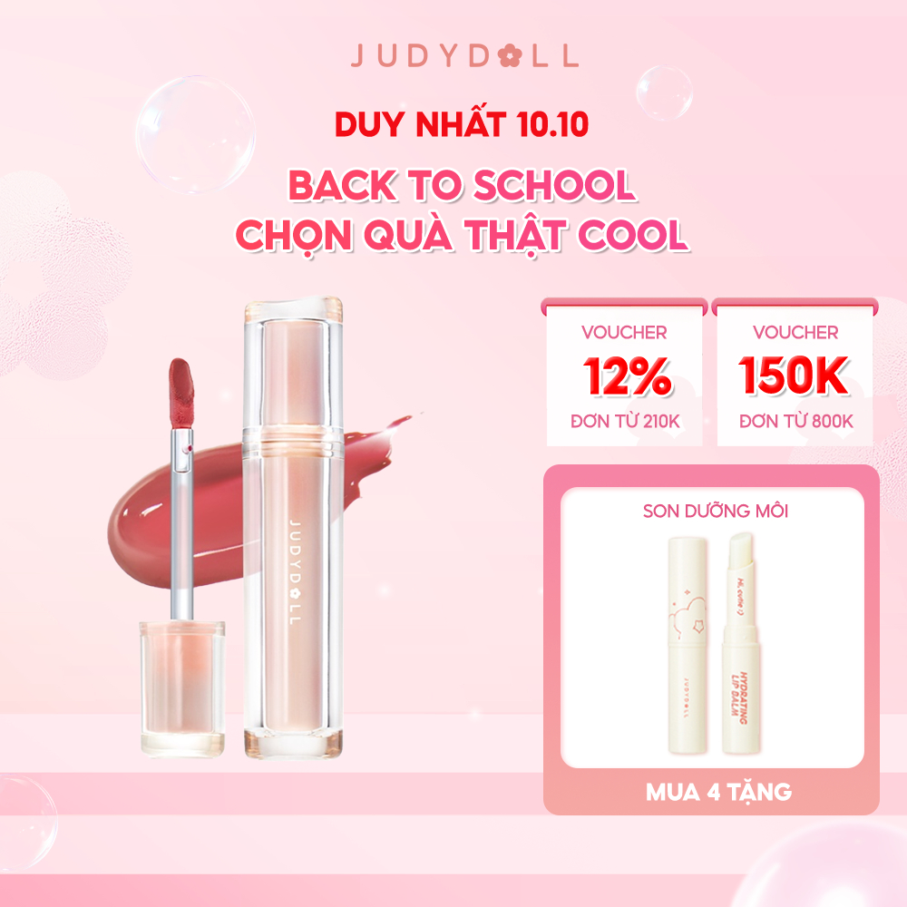 Son tint Judydoll Ice Tea Mirror mật ong thạch thủy tinh 0.5ml