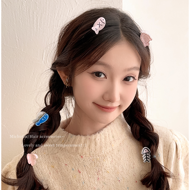 Dễ Thương Kẹp Tóc Hình Cá Biển Xinh Xắn Cho Nữ