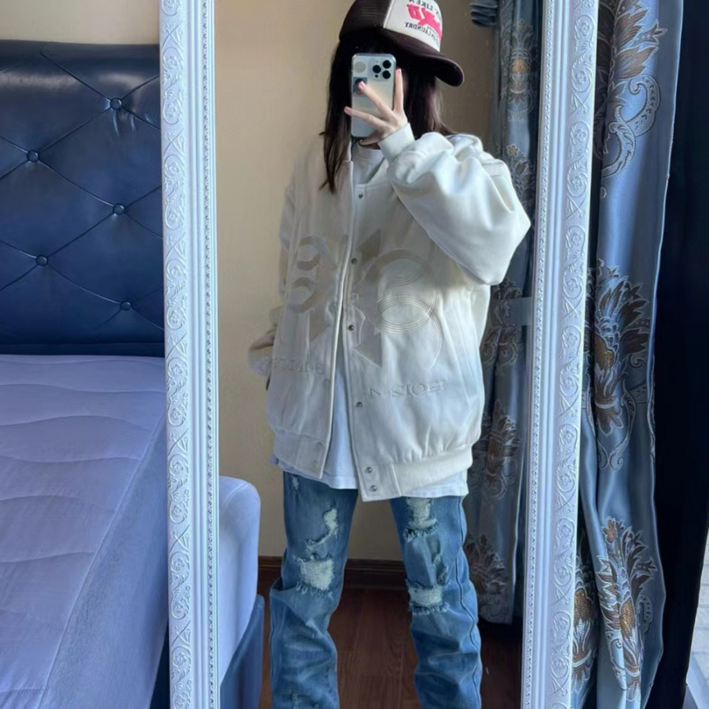 Áo Khoác Bóng Chày Thiết Kế Mới Thời Trang Theo Phong Cách Hàn Quốc Dành Cho Nữ