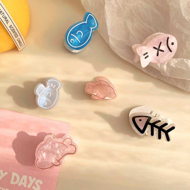 Kẹp Tóc Hình Xương Cá Hoạt Hình Nhật Bản Dễ Thương Cho Nữ