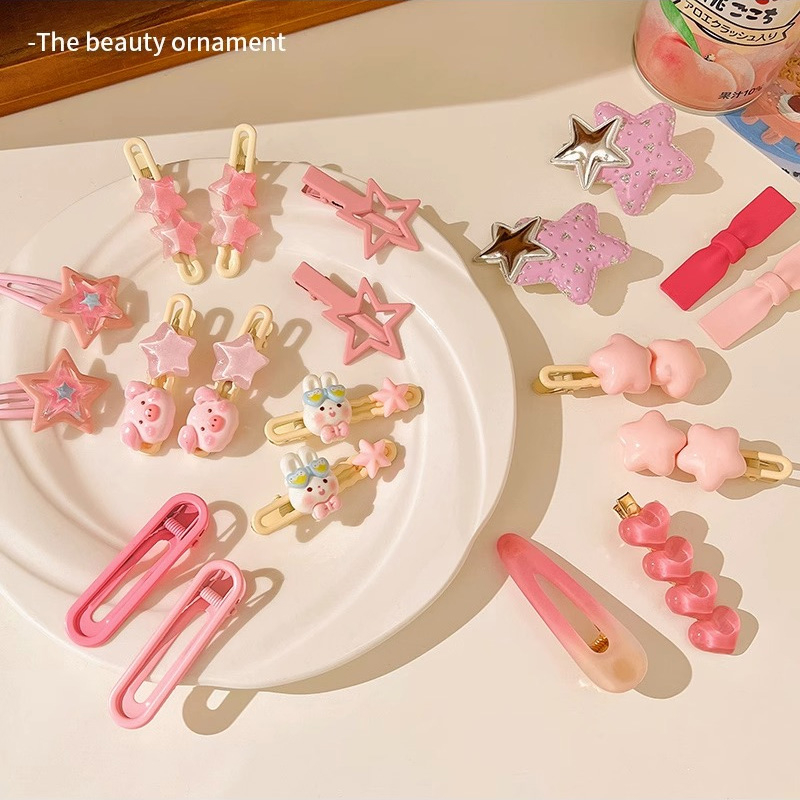 Kẹp Tóc Hình Ngôi Sao / Thỏ Dễ Thương Phong Cách Hàn Quốc Cho Nữ