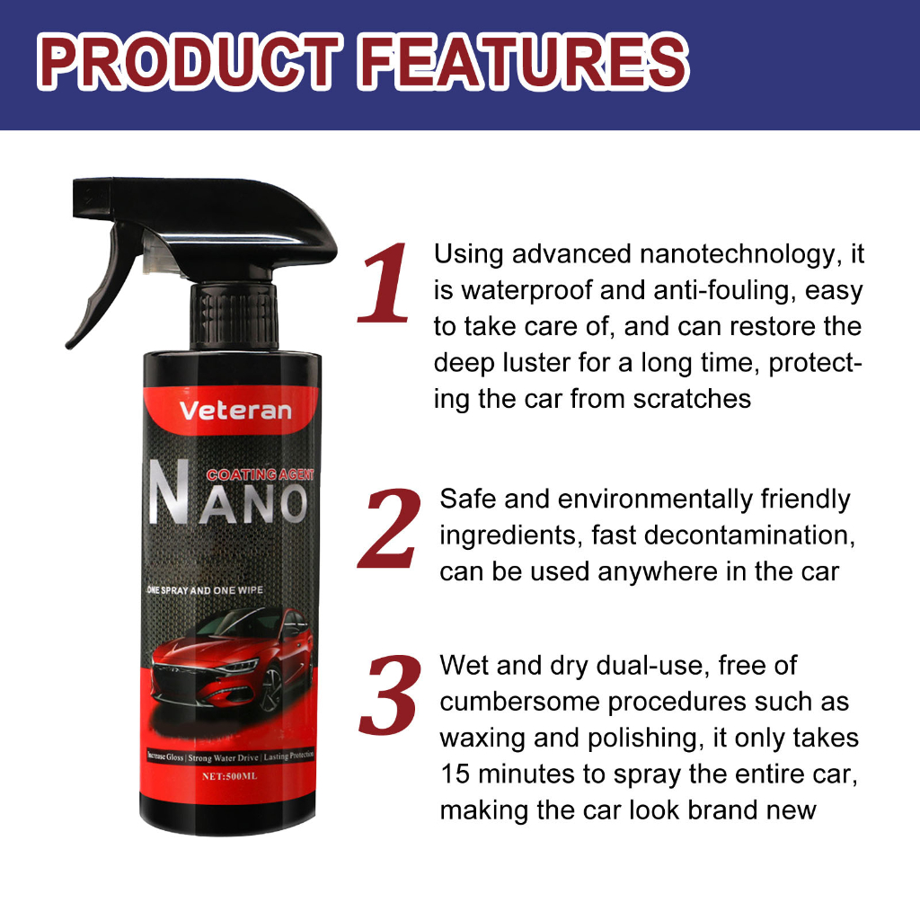 Xịt Phủ nano Chống Trầy Cho Xe Hơi 500ml2904247