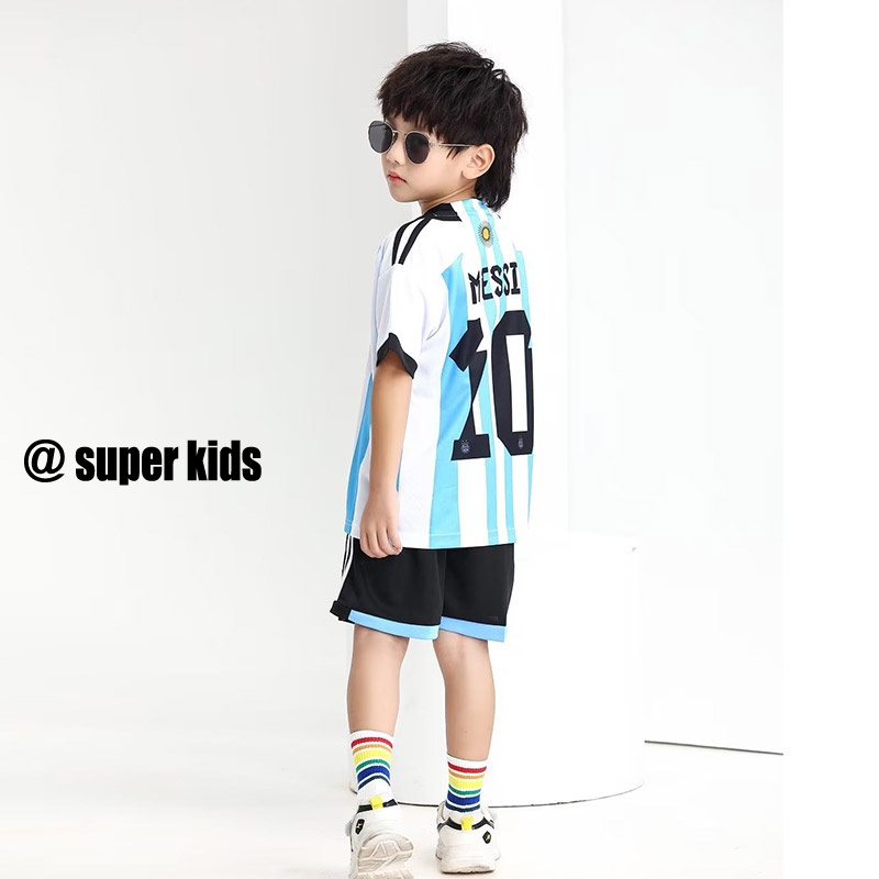 SUPER KIDS Bộ đồ đá banh Messi số 10 thiết kế xinh xắn cho trẻ em