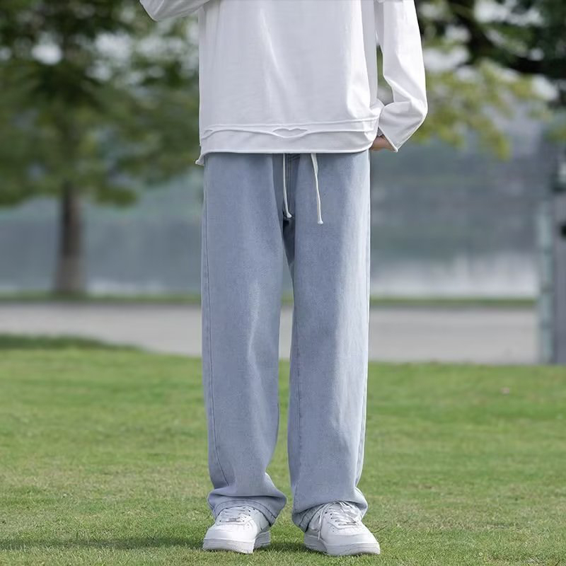 Quần Jean Ống Rộng Thời Trang Cá Tính Dành Cho Nam je