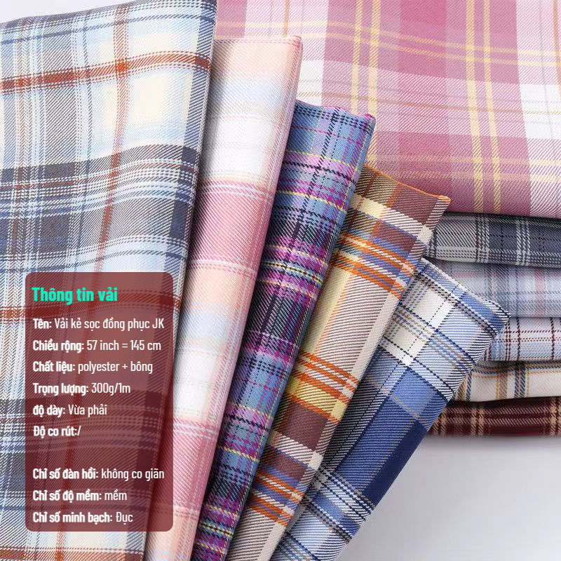 Vải kẻ sọc, 57 inch = 145cm, vải kẻ caro nhiều màu，vải/ caro/ vải caro/ vải may quần áo，vải hoa，vải kaki，vải may váy，vải may，vải kẻ caro，Vai Soc Caro，vải kẻ ，Vai Xanh Lá