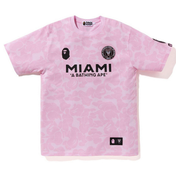 BAPE MIAMI Áo thun nam nữ ngắn tay ngắn tay ngụy trang cổ tròn mới