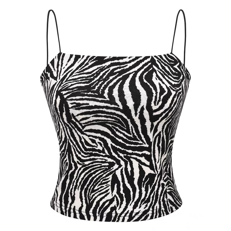 Áo hai dây WANGJIAOZHAN dáng ôm quyến rũ cho nữ