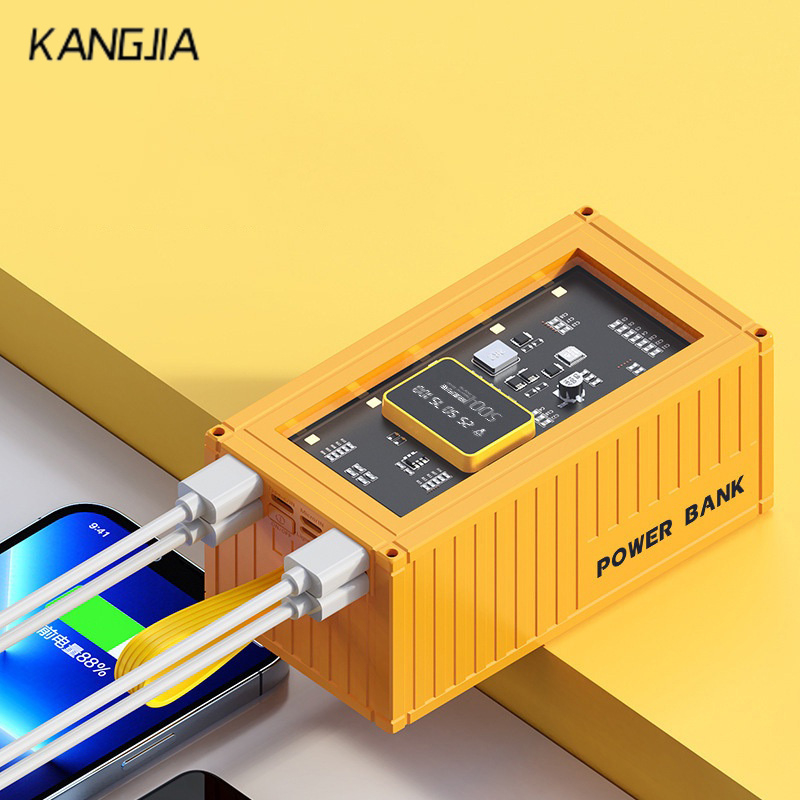 KANGJIA Sạc Dự Phòng 20000 mah Màn Hình led Kỹ Thuật Số Siêu Lớn Trong Suốt