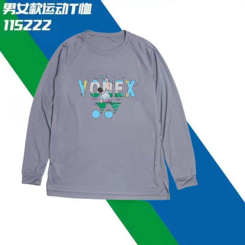 Yonex Áo Thun Thể Thao Dài Tay Thoáng Khí Mau Khô Cho Nam Nữ