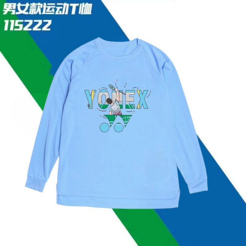 Yonex Áo Thun Thể Thao Dài Tay Thoáng Khí Mau Khô Cho Nam Nữ