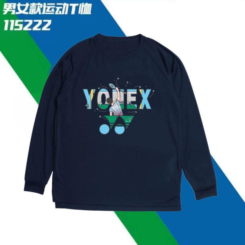 Yonex Áo Thun Thể Thao Dài Tay Thoáng Khí Mau Khô Cho Nam Nữ