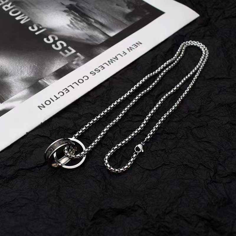 Vòng Cổ Bằng Thép Titan Chống Mồ Hôi Thời Trang Cho Nam