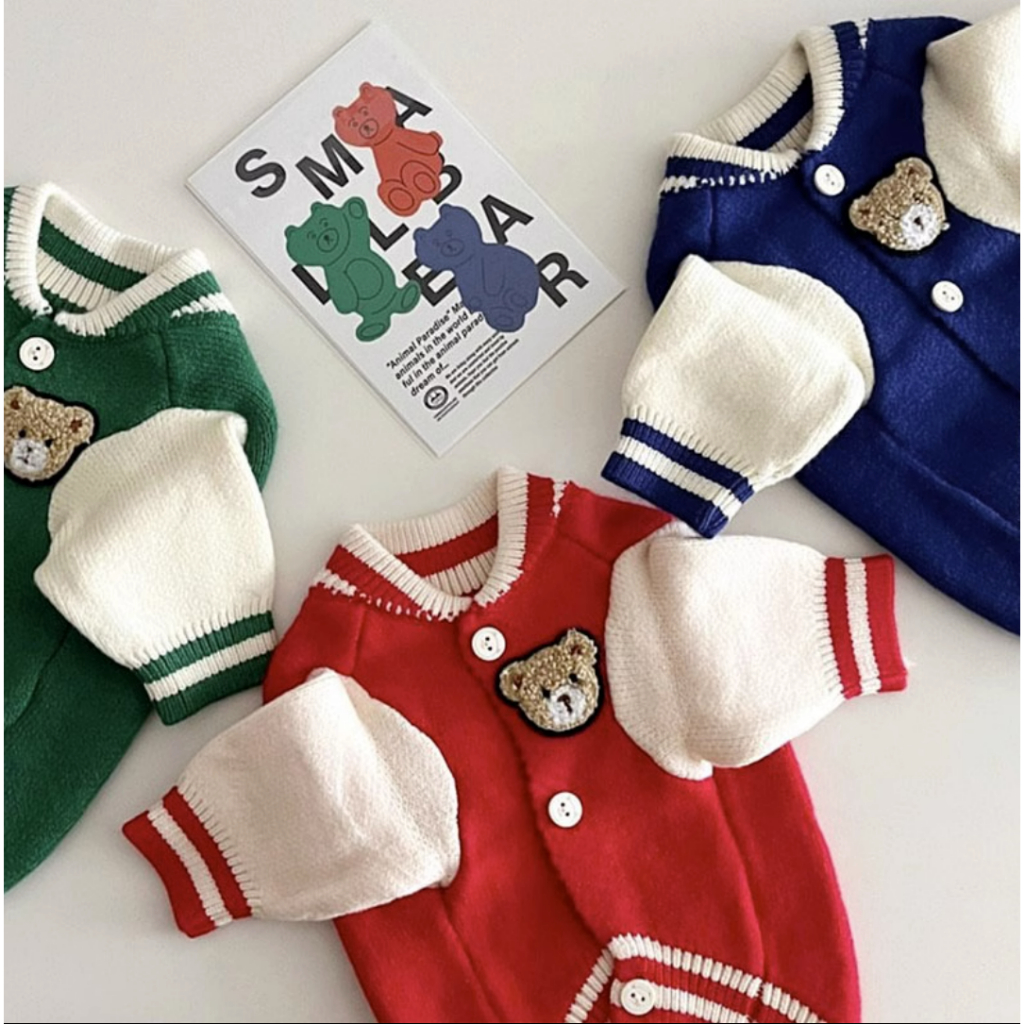 Áo sweater Dệt Kim Hình teddy / Lựu Đạn / teddy Thời Trang Thu Đông Cho Thú Cưng