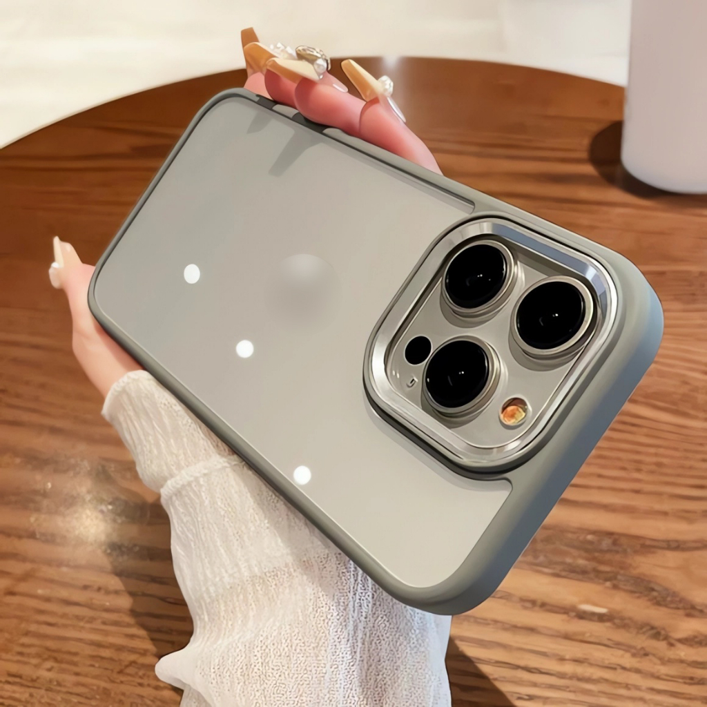 Trong Suốt Ốp Điện Thoại Silicon Viền Kim Loại Chống Sốc Bảo Vệ camera Cho iphone 15 pro max 14 max 13
