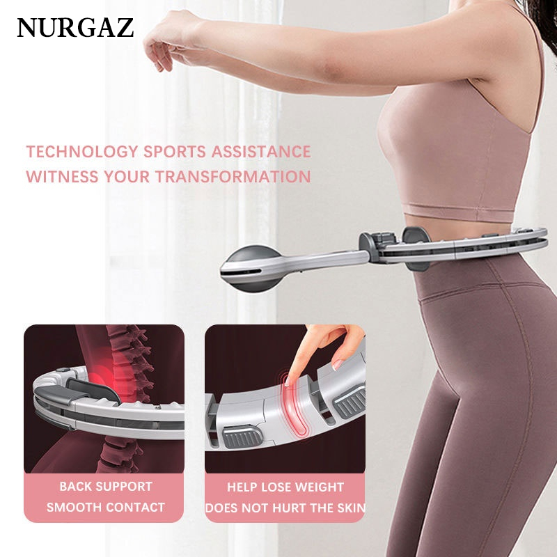 Nurgaz Vòng hula hoops có thể tự động đếm tự Động. Dụng Cụ Luyện Tập Cơ Bắp / Hông / Hông Tại Nhà Cho Người Lớn Và Trẻ Em
