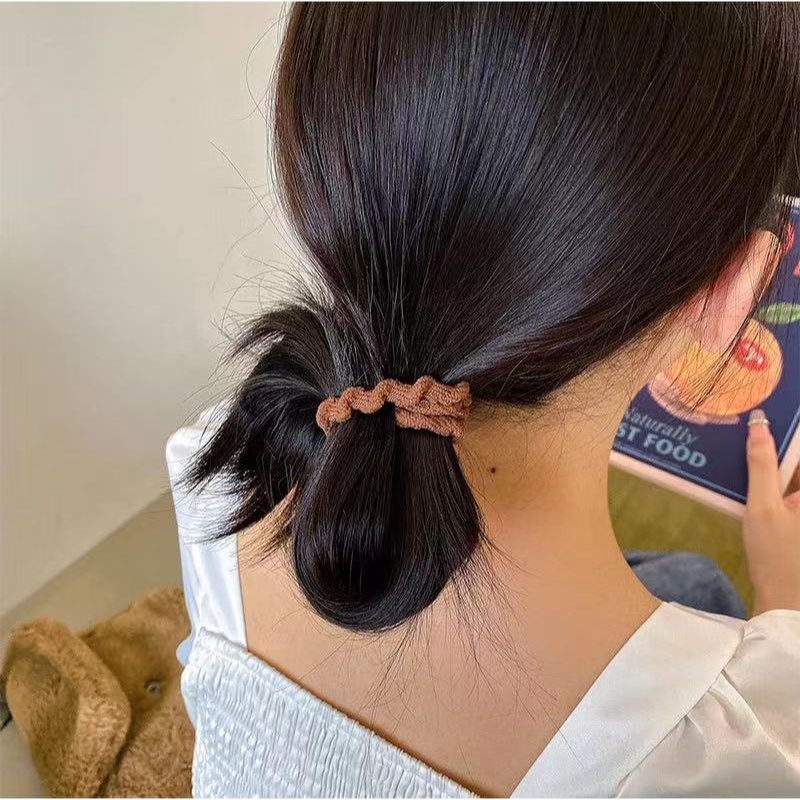 Thời Trang Dây Buộc Tóc Cao Su Co Giãn Siêu Bền Cho Nữ