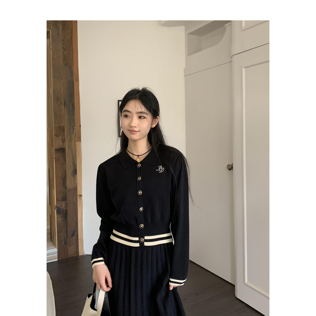 HANLU Áo Khoác cardigan Dệt Kim Tay Dài Phong Cách Hàn Quốc Mới Cho Nữ