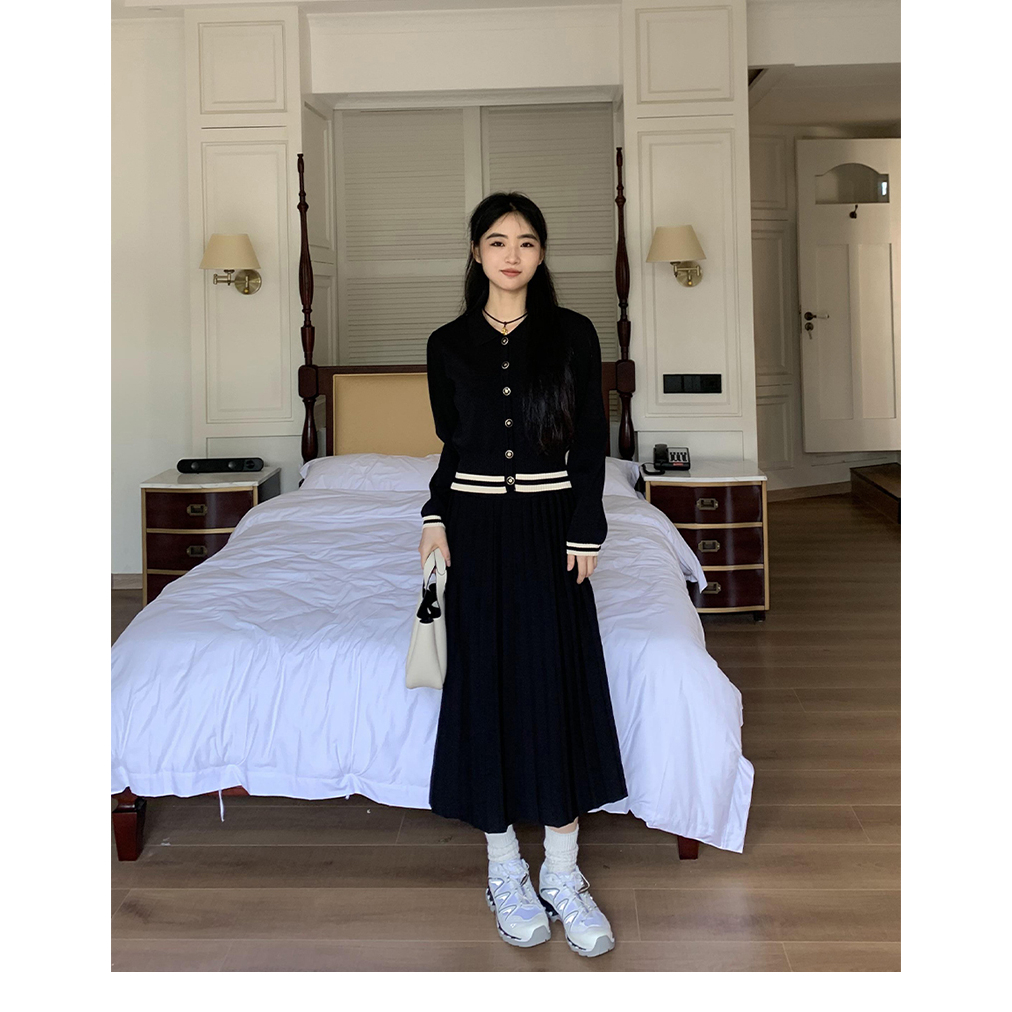 HANLU Áo Khoác cardigan Dệt Kim Tay Dài Phong Cách Hàn Quốc Mới Cho Nữ