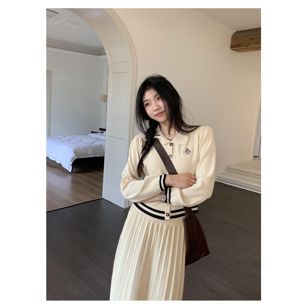 HANLU Áo Khoác cardigan Dệt Kim Tay Dài Phong Cách Hàn Quốc Mới Cho Nữ