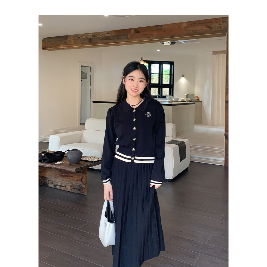 HANLU Áo Khoác cardigan Dệt Kim Tay Dài Phong Cách Hàn Quốc Mới Cho Nữ