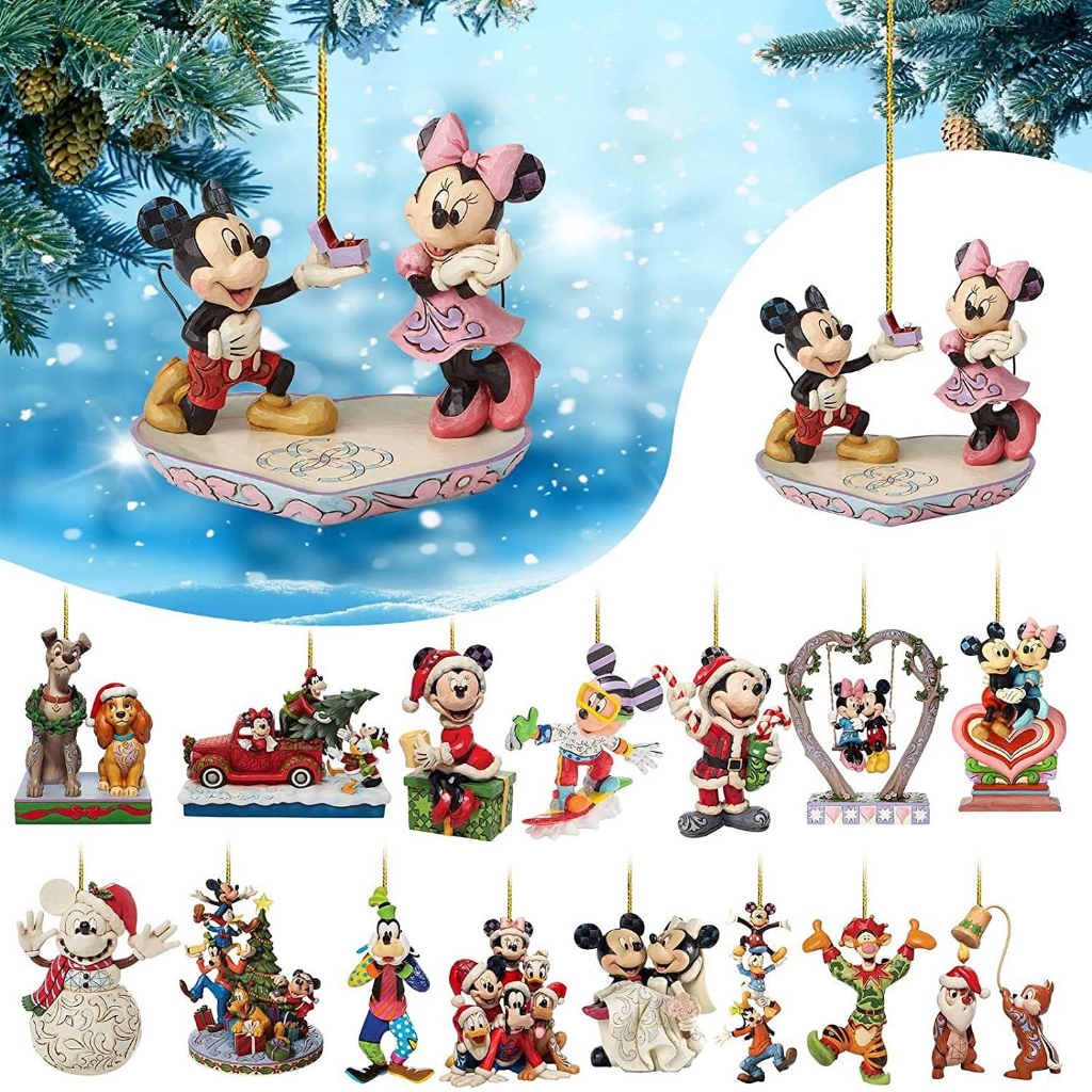 Disney Phụ Kiện Trang Trí Giáng Sinh Hình Chuột mickey minnie Bằng acrylic