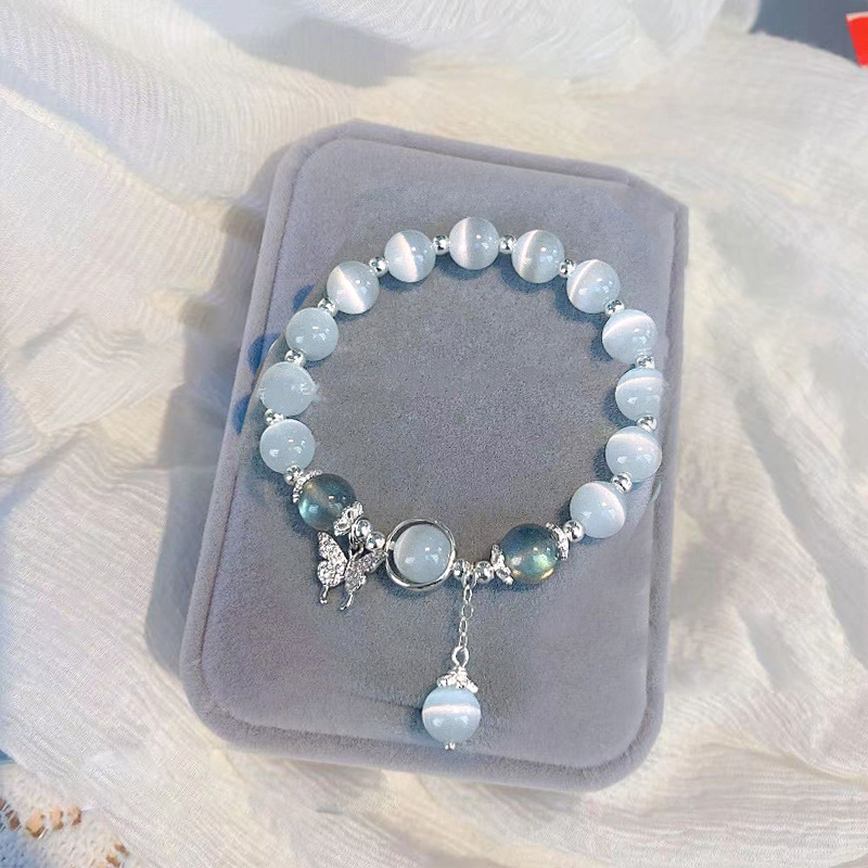 Vòng Tay Co Giãn Xâu Hạt Đá zircon Thanh Lịch Cho Nữ