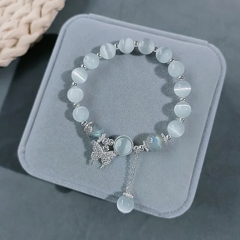 Vòng Tay Co Giãn Xâu Hạt Đá zircon Thanh Lịch Cho Nữ