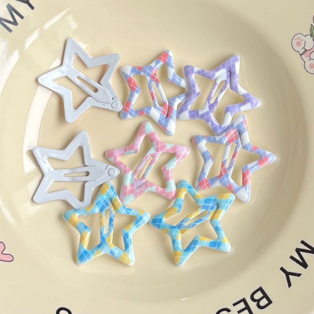 Kẹp Tóc Ngôi Sao y2k dopamine vitality Dễ Thương Cho Bé Gái