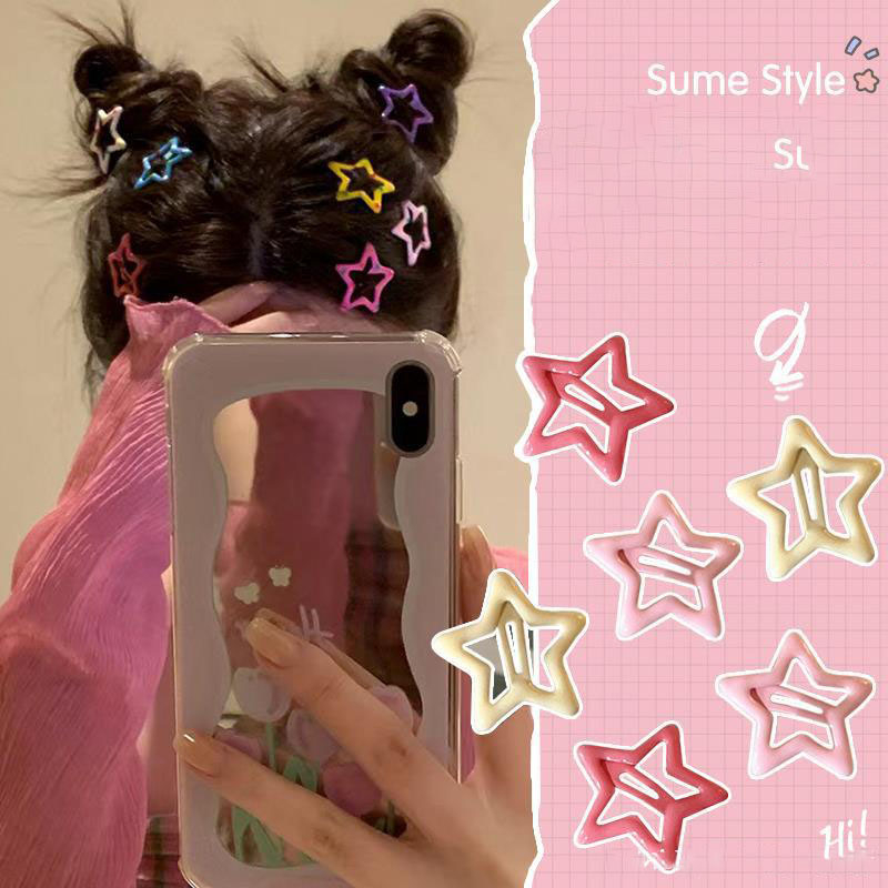 Kẹp Tóc Ngôi Sao y2k dopamine vitality Dễ Thương Cho Bé Gái