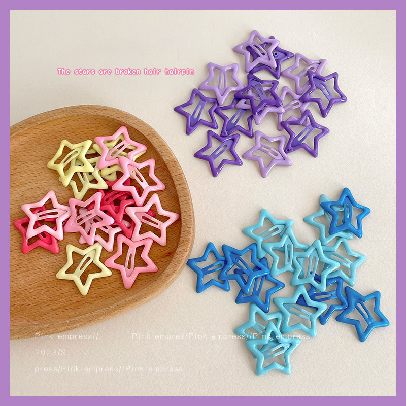 Kẹp Tóc Ngôi Sao y2k dopamine vitality Dễ Thương Cho Bé Gái