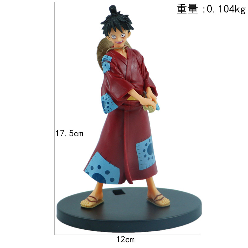 Mô Hình Nhân Vật monkey d luffy Rosoa zoro usopp Mặc kimono Bằng pvc 5 Kiểu 16-18cm
