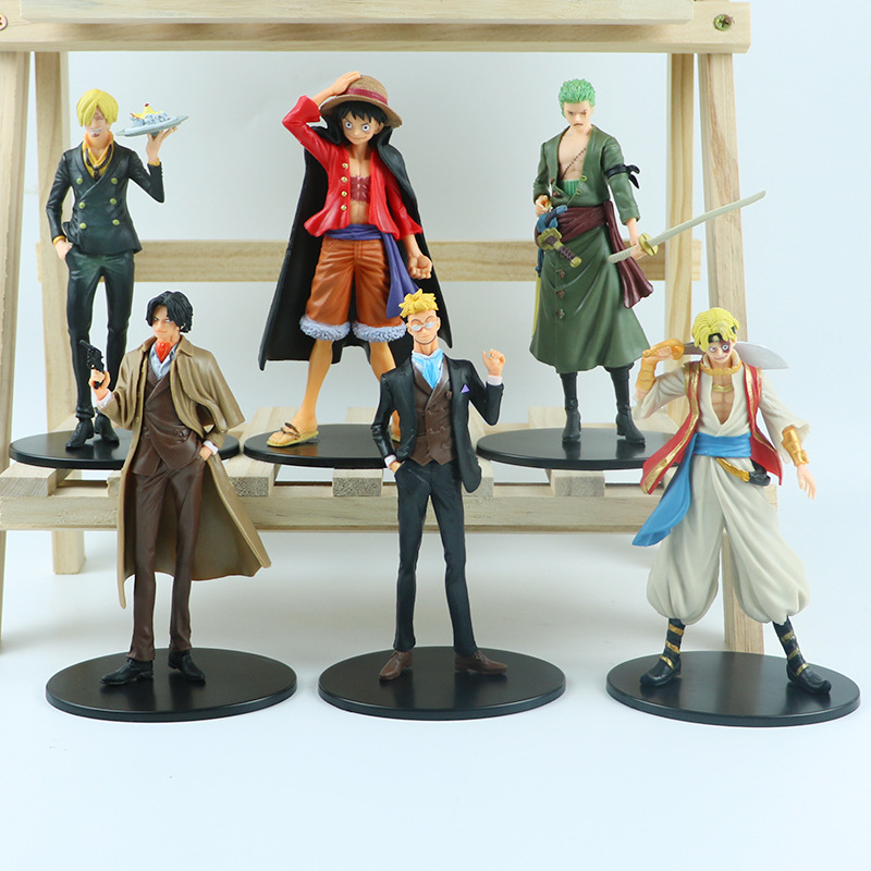 Mô Hình Nhân Vật monkey d luffy Rosoa zoro usopp Mặc kimono Bằng pvc 5 Kiểu 16-18cm