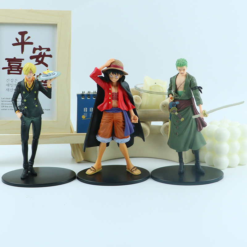 Mô Hình Nhân Vật monkey d luffy Rosoa zoro usopp Mặc kimono Bằng pvc 5 Kiểu 16-18cm