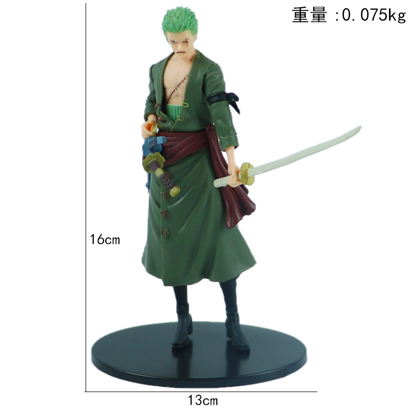 Mô Hình Nhân Vật monkey d luffy Rosoa zoro usopp Mặc kimono Bằng pvc 5 Kiểu 16-18cm