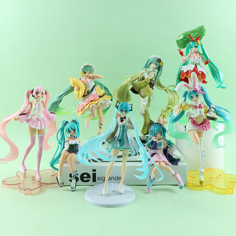Mô Hình Ca Sĩ Ảo hatsune miku Lá Sen Đang Ngủ Bằng pvc 23 Phong Cách Làm Quà Tặng Sưu Tầm