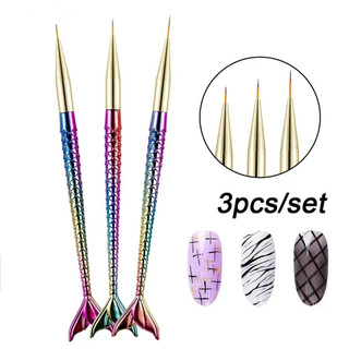 Cọ Sơn Móng Tay gel uv Hình Đuôi Nàng Tiên Cá Sáng Tạo Chuyên Nghiệp diy